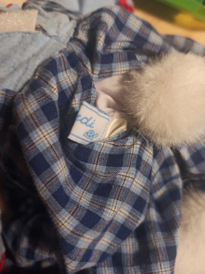 Peluche lapin vintage Jacadi tbe - photo numéro 5