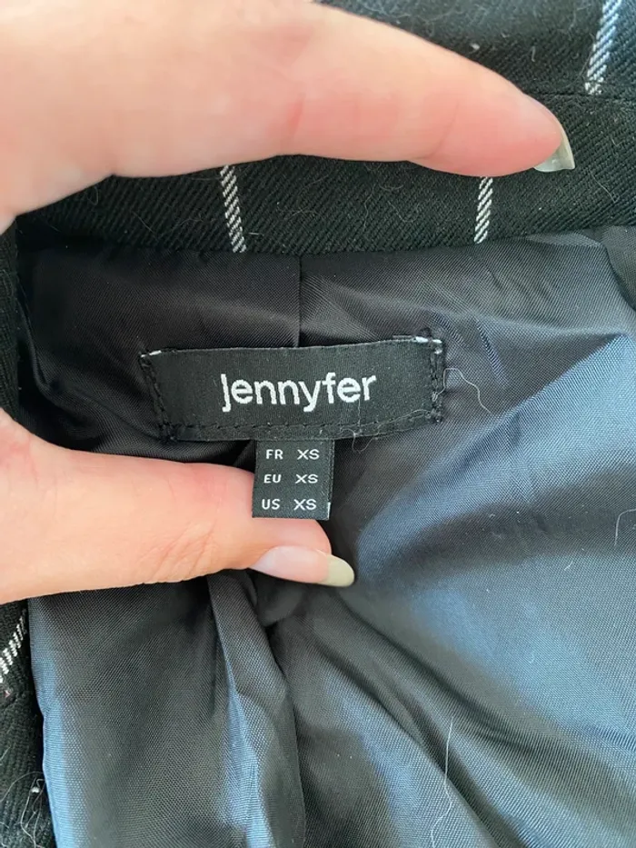 Blazer à carreaux Jennyfer taille XS - photo numéro 4