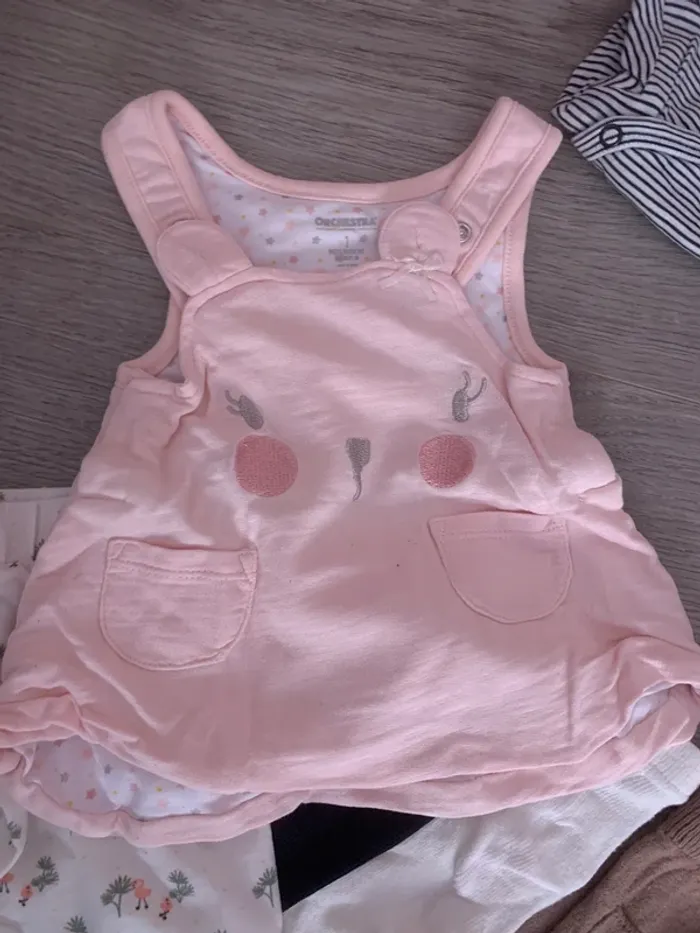 Lot de vêtements bébé fille en 1 mois - photo numéro 4