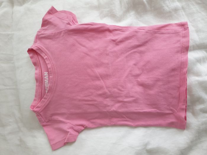 T-shirt MC uni rose bonbon - 2A - Zeeman