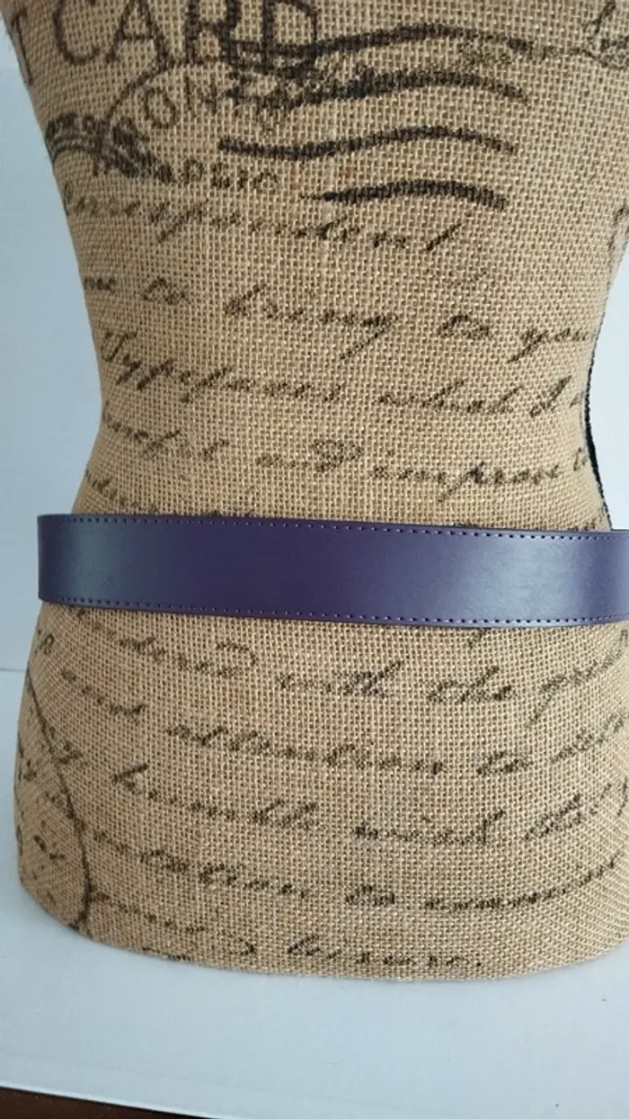 Ceinture violette boucle strass taille 85 cm - photo numéro 5
