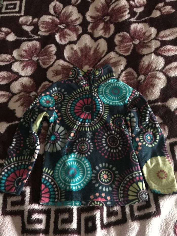 Pull polaire marine multicolore 6ans