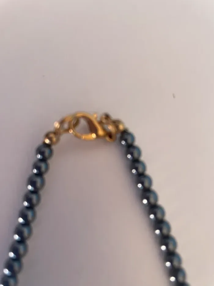 Collier hématite Goutte d’eau - photo numéro 3