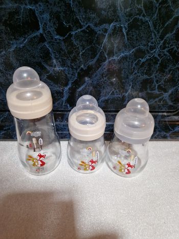 Biberons Mam en verre 170/260ml