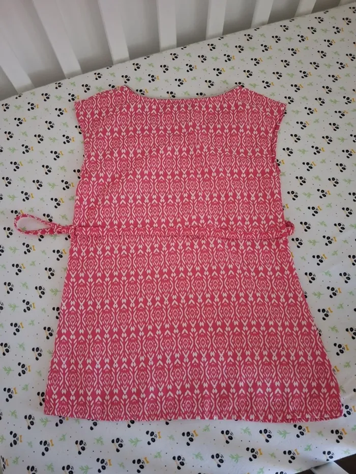 Robe d'été rose et blanche - La Halle - 4 ans, 104 cm - photo numéro 2