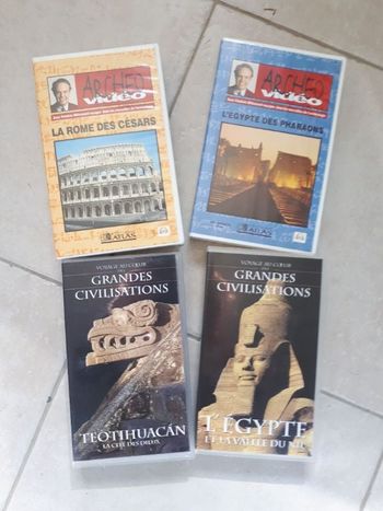 LOT 5 films VHS ARCHEO-HISTOIRE