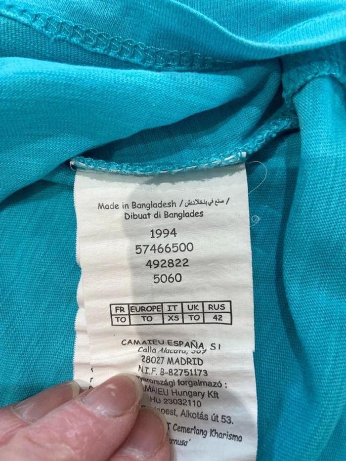 Debardeur camaïeu turquoise - photo numéro 4