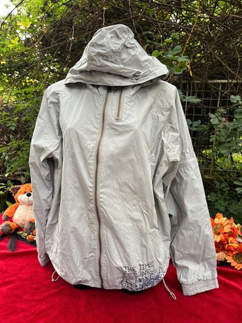 🧥 Veste coupe-vent grise à capuche – OWK – Taille XXL