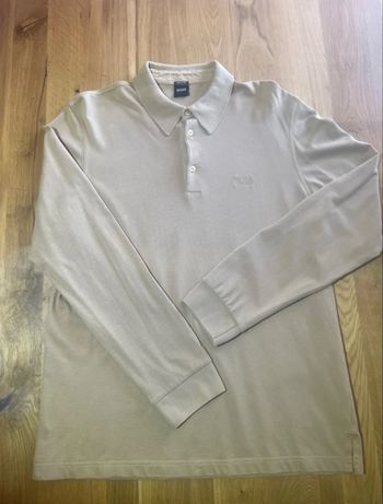 Polo manches longues Hugo Boss beige