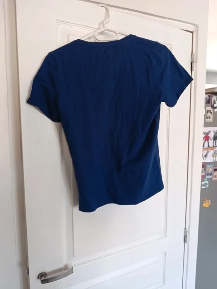 T-shirt femme tommy Hilfiger Sport bleu rose taille XS - photo numéro 5