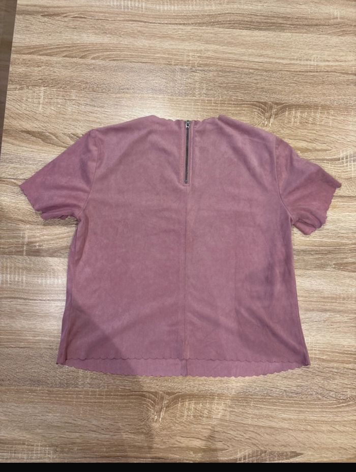 T shirt femme rose Benetton - photo numéro 2