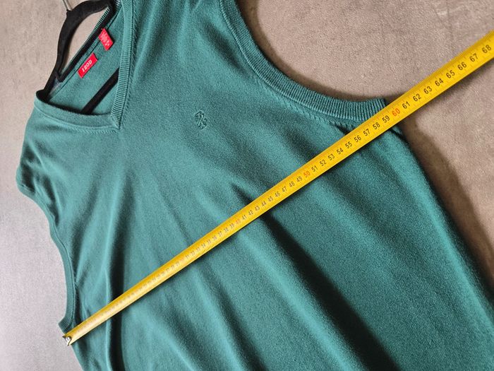 Pull gilet chandail Izod vert sans manches taille XL - photo numéro 5