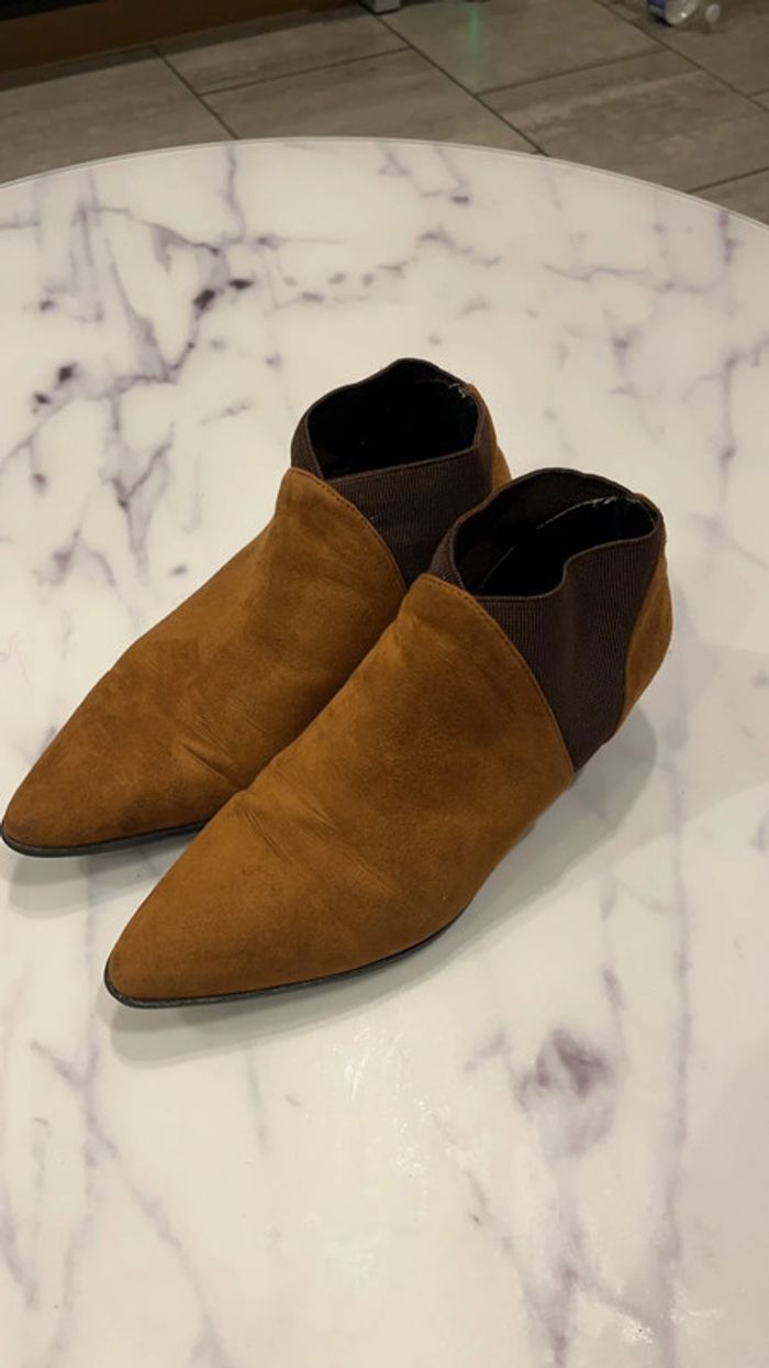 Bottines camel