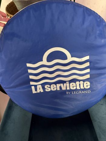 Drap de plage pliante anti vent
