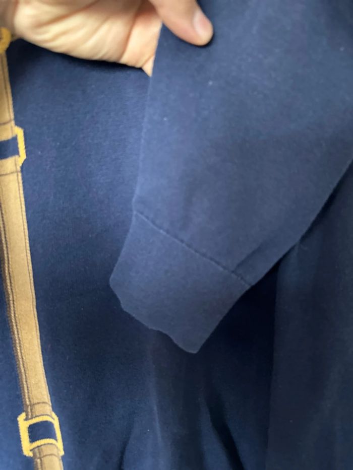 Pull Ralph Lauren Navy & Rouge – Détails Ceinture – Taille M - photo numéro 6