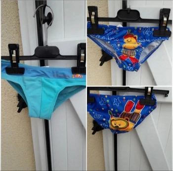 Lot 2 slips de bains bébé garçons 2 ans