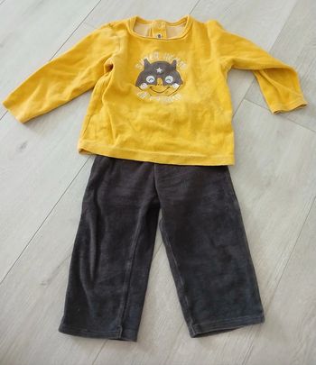 Pyjama velours 2 pieces