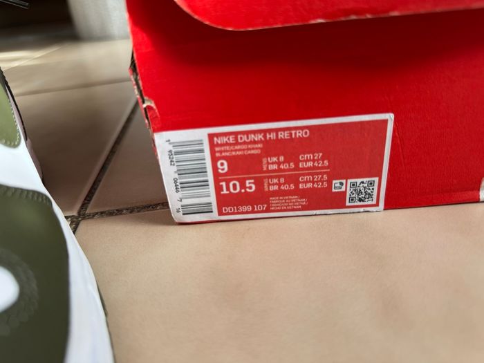 Nike Dunk high Retro kaki neuve - photo numéro 5