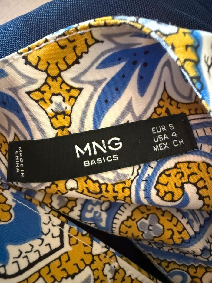 Robe courte mango bleue jaune et blanche - photo numéro 8