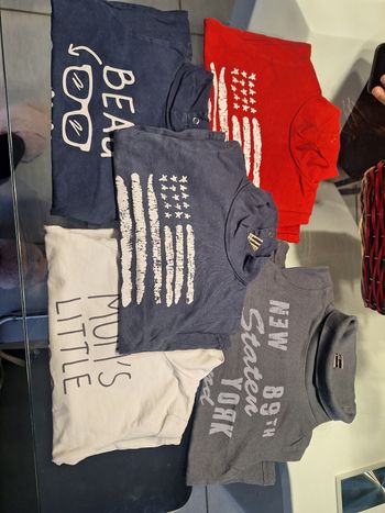 Lot tee-shirt manches longues à col roulé