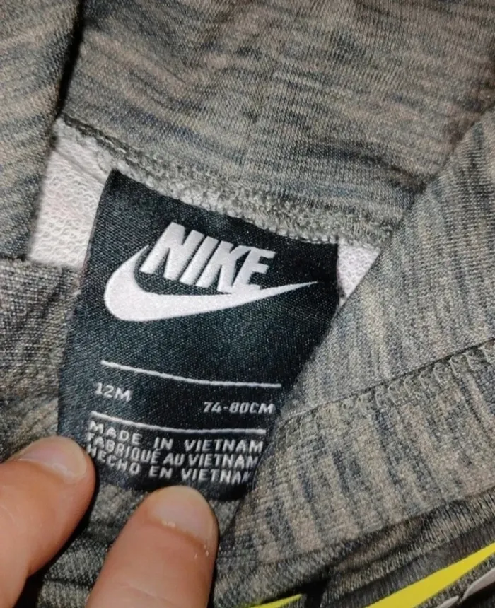 Survêtement coton Nike garçon 12 mois - photo numéro 5