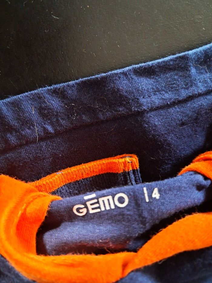 Sweat fin bleu marine gemo garçon taille 4 ans - photo numéro 3