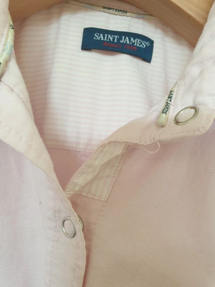 Haut Blouse Chemise Coton Saint James Taille 40 - photo numéro 3