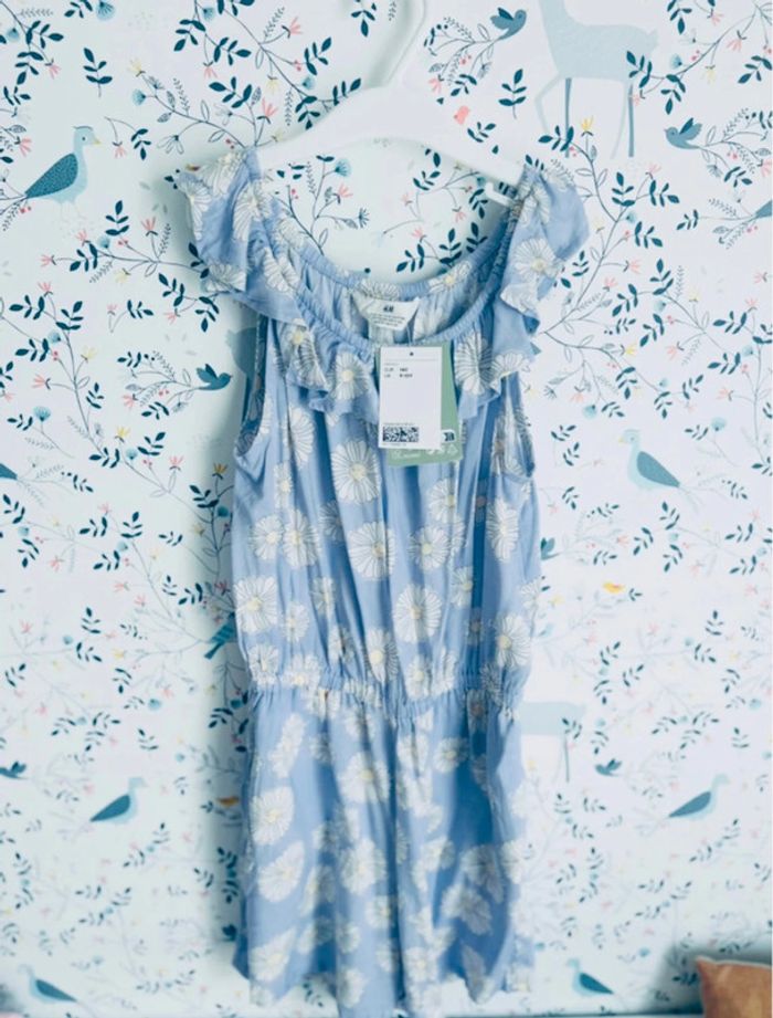 Jolie combi short été légère neuve étiquette 140cm - photo numéro 2