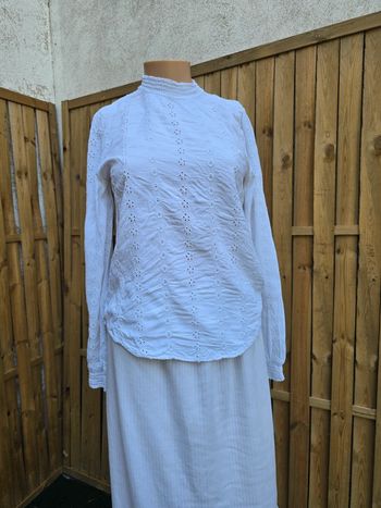 Blouse broderie anglaise🍒vintage🍒taille 34