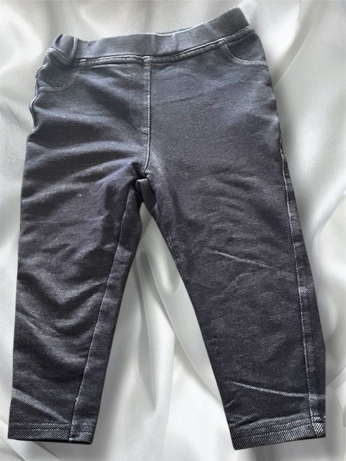 Lot de 2 leggings bébé fille – 18 mois - photo numéro 2