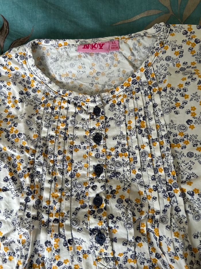 Chemisier à fleurs nky 8 ans - photo numéro 3