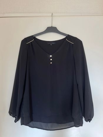 Blouse manches longues noire