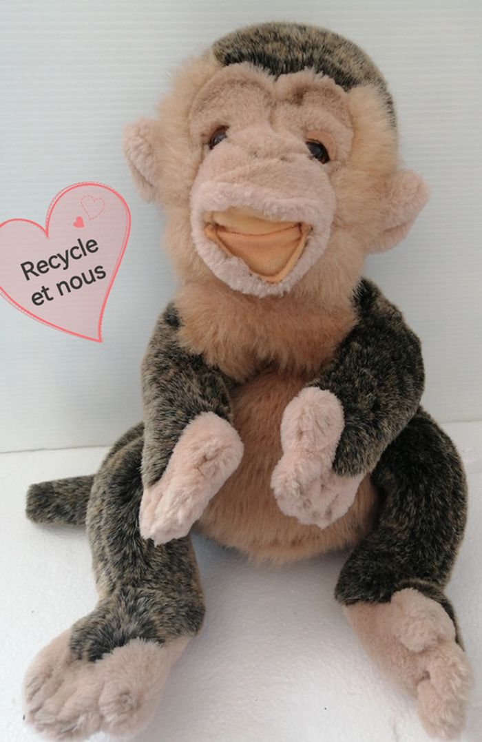 marionnette peluche singe '' heunec
