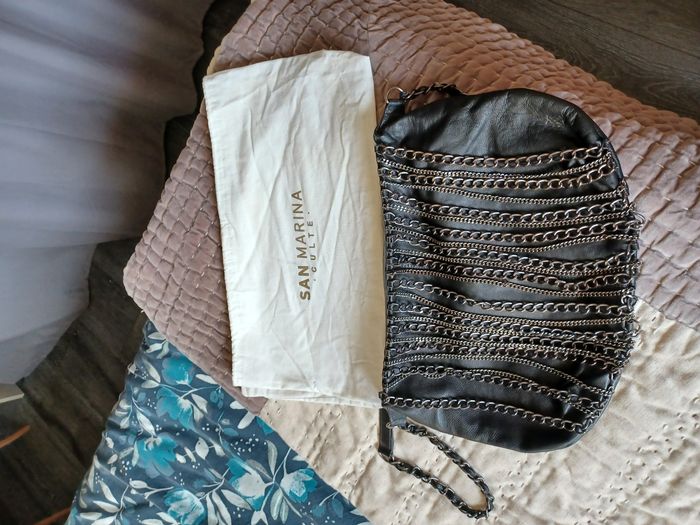 Sac cuir noir san marina - photo numéro 3