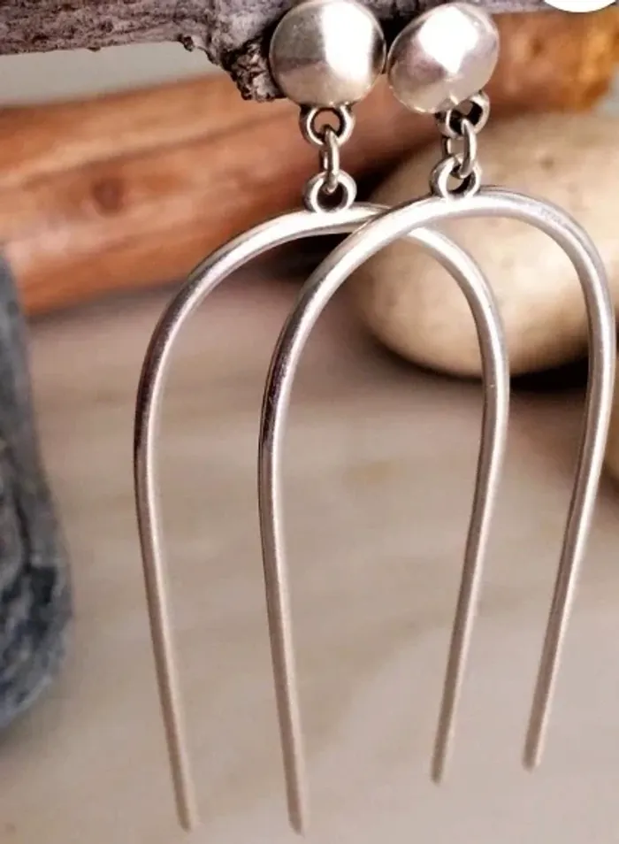 Boucles d'oreilles en U - photo numéro 2