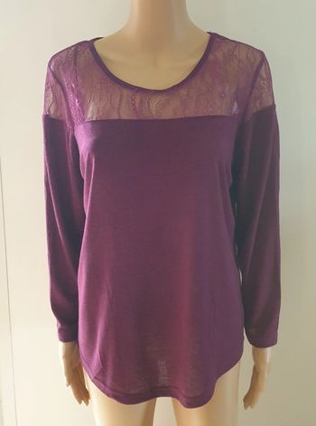 🧡 § Haut dentelle taille 42 XL Gémo #emyfleury_42femme