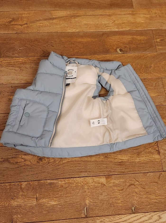 Veste sans manches bleue taille 68cm (6 mois) - photo numéro 5