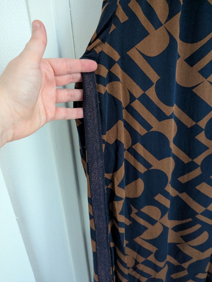 Robe marron et bleue paillettes miss captain taille 42 - photo numéro 4