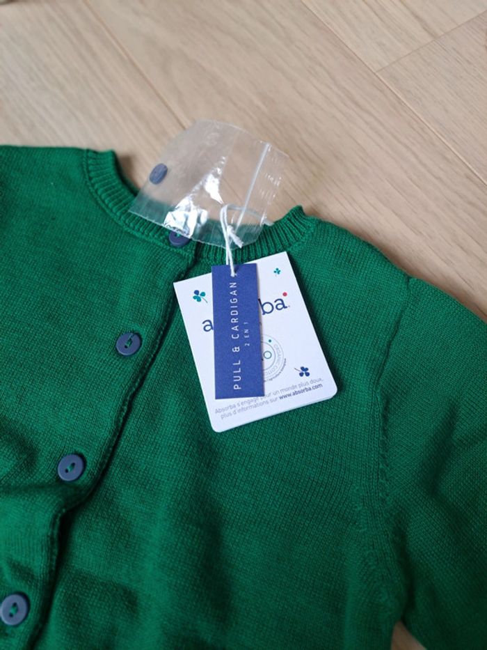 🌸 Très joli gilet Absorba 2 en 1 fille 18 mois neuf 🌸 - photo numéro 4