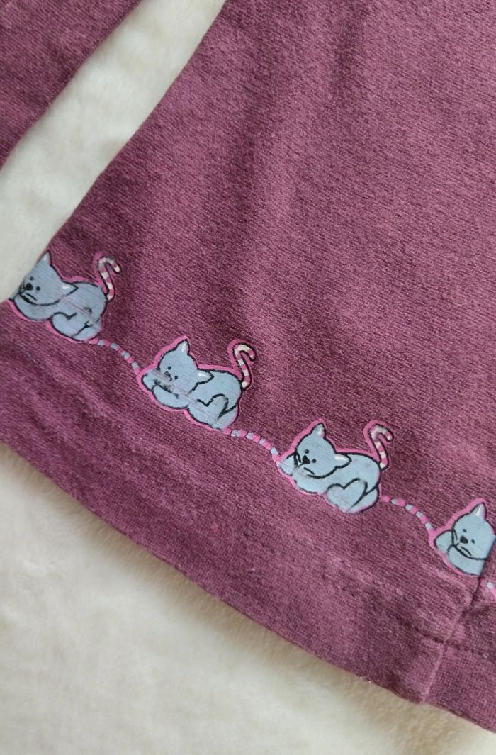 Ensemble Sweat bleu et pantalon bordeaux, Taille 18 mois - photo numéro 9