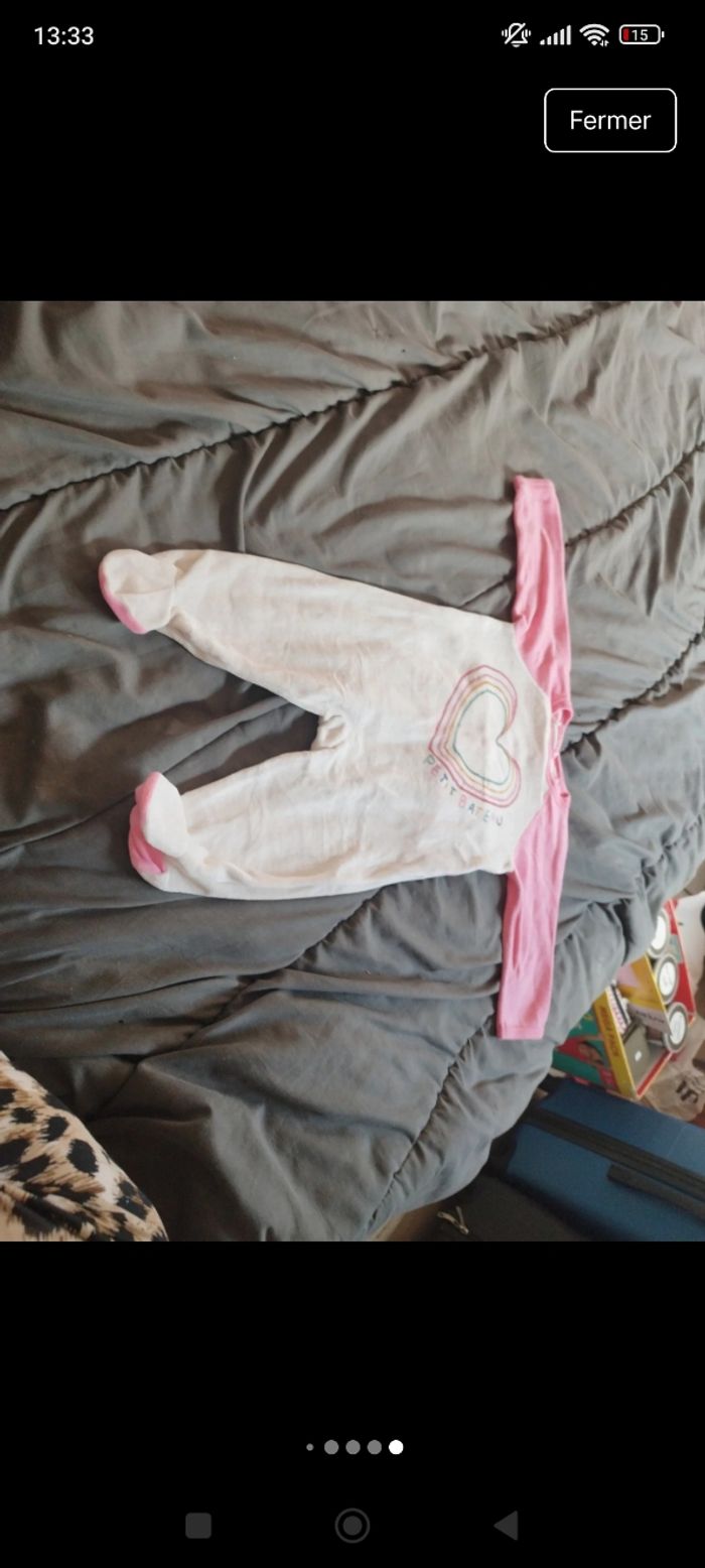 Lot de pyjama bébé fille taille 6 mois - photo numéro 8