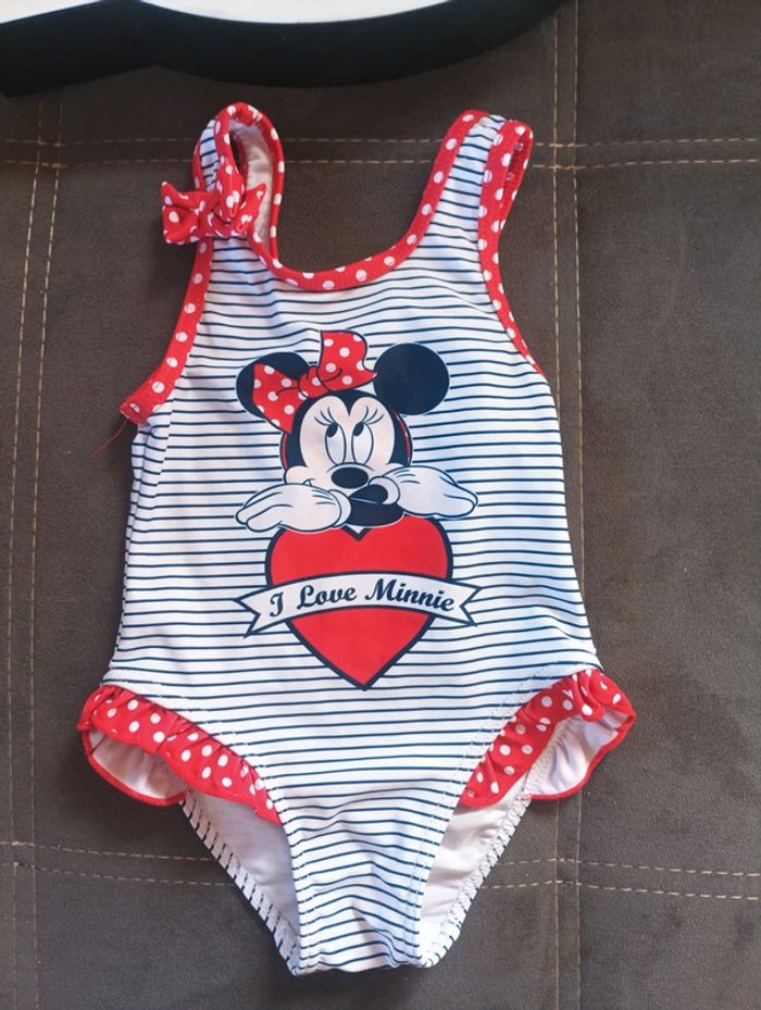 Maillot de bain 1 pièce Fille 18 mois I love Minnie Disney Baby - photo numéro 2