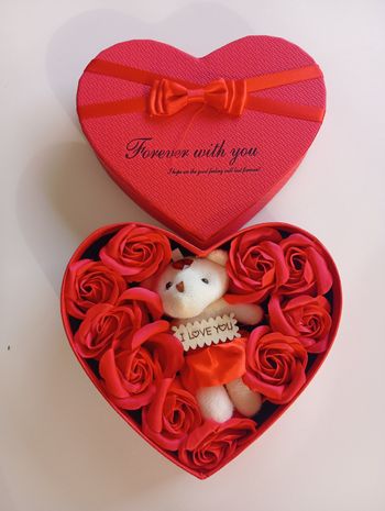 Coffret ours et roses