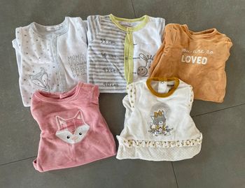Lot 5 pyjamas - 1mois