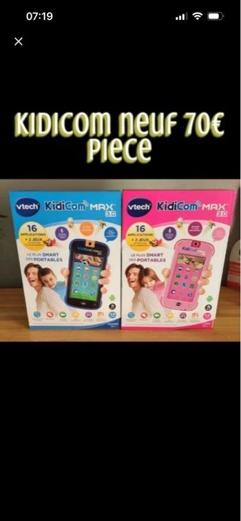 Kidicom neuf au choix