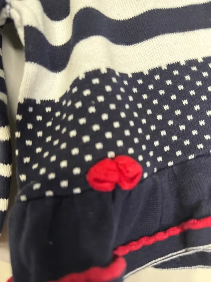 👚🌻 pull bébé fille - terre de marins - 6 mois - très bon état - photo numéro 3
