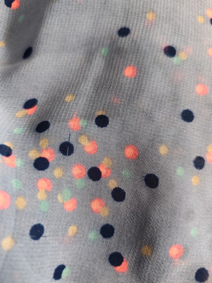 Chemise sans manche imprimé pois, dentelle T 46 - photo numéro 15