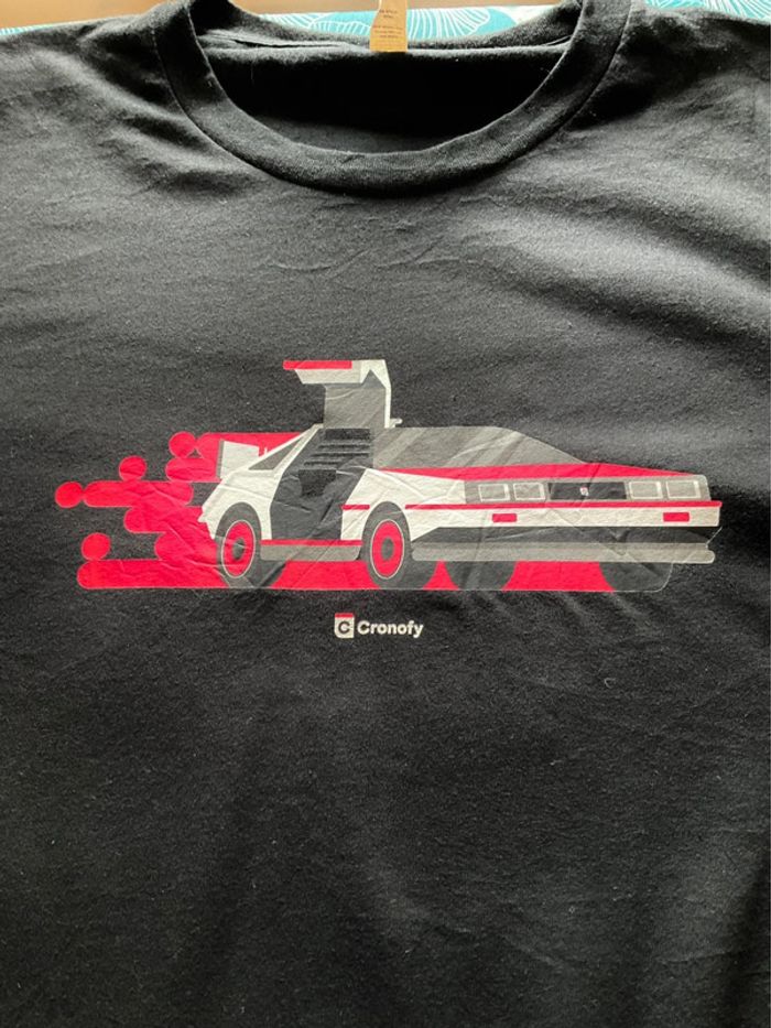 T-shirt noir pour homme Bella Canvas Cronofy x Pioneer taille XL 344 - photo numéro 3