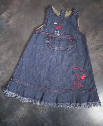 Robe en jeans 2 ans Snoopy