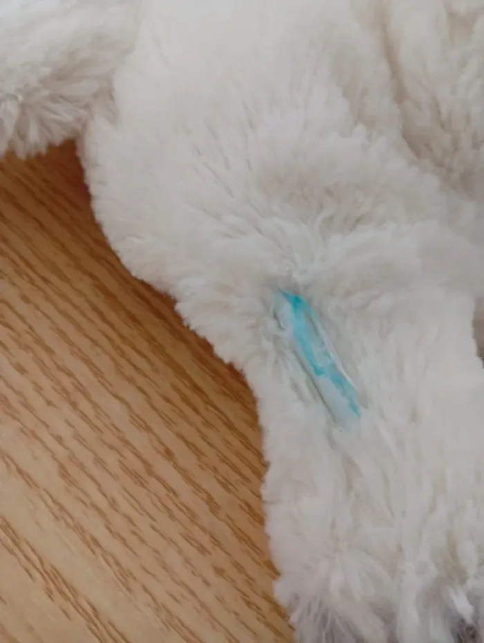 Babyt nat doudou peluche lapin blanc écru les flocons taupe - photo numéro 3